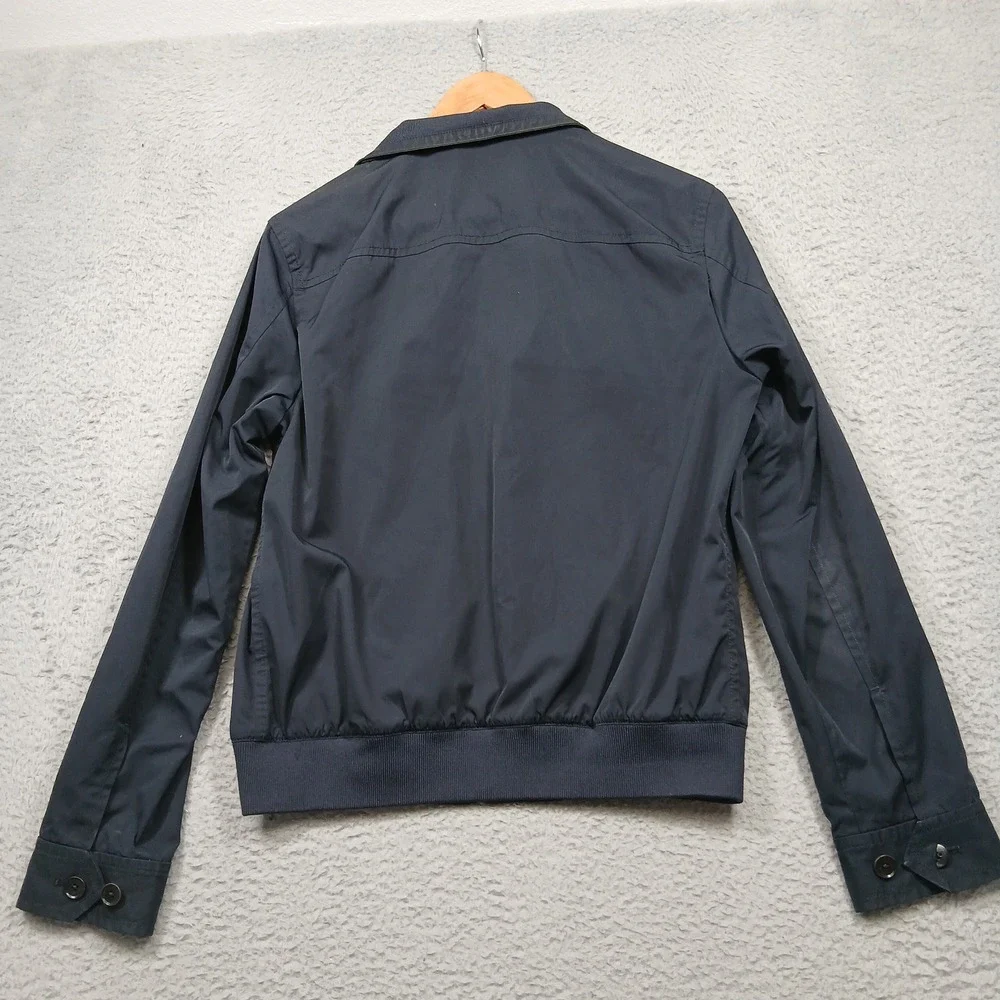 Banana Republic Men's Navy Bomber Jacket S Zip‎ Front Lightweight